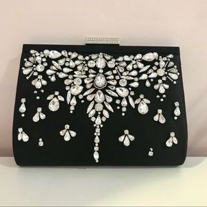 Badgley Mischka Adele Embellished Frame Clutch